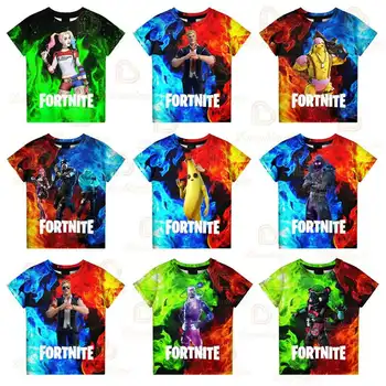 Rövid Ujjú Kabát Fortnite Spike Győzelem Hős Gyermek Gyerekek Tshirt Battle Royale 3d T-shirt Pólók Lányok Harajuku Fiú Ruhák