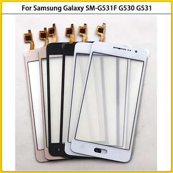 50pcs Érintőképernyős Samsung Galaxy Grand Miniszterelnök SM-G531F G531M G530H G530 G531 érintőképernyő Digitalizáló Érzékelő Elöl, Üveg Lencse