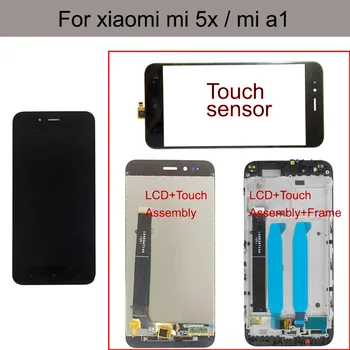 A Xiaomi A1 Képernyő, LCD Kijelző érintőképernyő Üveg Panel Érzékelő Képkeret Digitalizáló Szerelvény Cseréje A Xiaomi MI A1 MI5X
