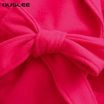 OUSLEE Nő Divat a Retro Rose Red Kettős Arcú Gyapjú Közepesen hosszú Kabát Kifutó Márkás, Kiváló Minőségű Őszi Téli Kabát 3