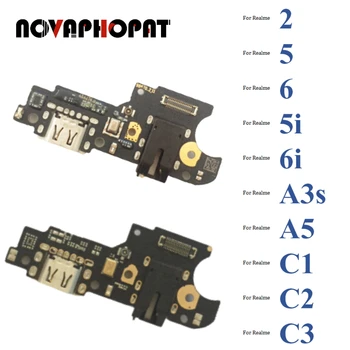 Novaphopat A Realme C2 C3 5 5i 6 6én 5pro Pro 2 C1 USB Töltő Dokkoló Töltő Port Csatlakozó Csatlakoztassa Flex Kábel, Mikrofon, Mikrofon Igazgatóság