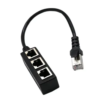 Splitter Ethernet RJ45 Kábel Adapter 1 3 Port, LAN-Hálózathoz Csatlakozó Hálózati Kiterjesztés