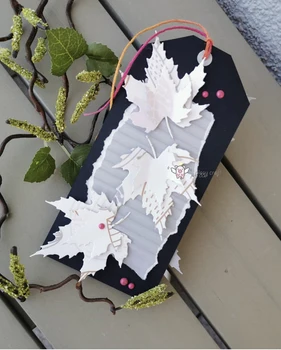 Mmao Kézműves Fém Acél Vágó Meghal 2db Maple leaf dekoráció Stencil DIY Scrapbooking Papír/fotó Kártyák Dombornyomás Meghal