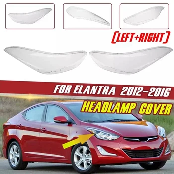 Egy Pár Kocsi, Első Fényszóró Objektív Fedél Elülső Fej Fény Shell Cover Hyundai Elantra 2012-2016