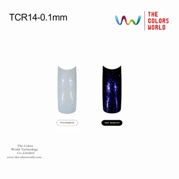 TCR14 0,1 mm-004 méret Ragyogó fehér kis lila ibolya tükrözi Színű Csillogó Por nagykereskedelmi