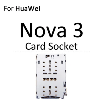 Sim-Kártya Tálca Foglalat Foglalat Adapter A HuaWei Nova 5i 5 4 3 Mikro SD-Kártya Tartóját Csatlakozó Tartály Csere Alkatrészek 5
