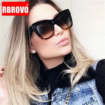 RBROVO 2021 Divat Tér Napszemüveg Nők Tervező Luxus Női/Férfi napszemüvegek Klasszikus Vintage UV400 Szabadtéri Oculos De Sol