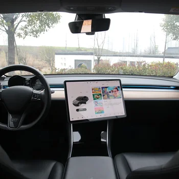 A központi Ellenőrzés Képernyő Forgatás Konzol Autós GPS Navigáció tartó Tesla Model 3-Y 2021 Forgatható Képernyő Tartozékok 3