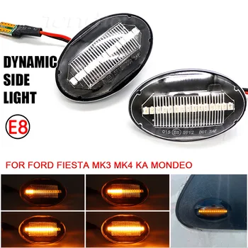 Ford Fiesta MK3 MK4 KA Mondeo Transit Tourneo Dinamikus LED lámpa Fényt, Oldalsó Helyzetjelző Lámpa Repeater Viszont Index Lámpák