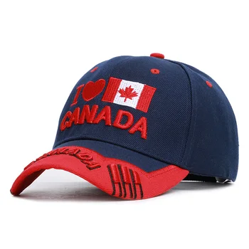 Kanadai Zászló Férfiak halászati Baseball Sapka Hímzett Kanada Kalap Férfi ruházat Snapback Csont Állítható Női Baseball Sapka Snapback Sapka