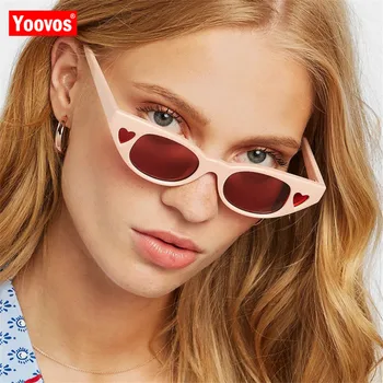 Yoovos 2021 Kis Fram Napszemüveg Női Márka Tervezője Vintage Napszemüvegek Fém Klasszikus Női Bevásárló Szemüveg Oculos De Sol