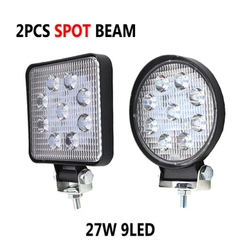 4 27w jelű Kocsi Lámpa LED Spot sugárzási Bár A Jeep Motor Traktor, Hajó, Off Road 4WD 4x4 TEREPJÁRÓ Teherautó ATV Lámpa Bár
