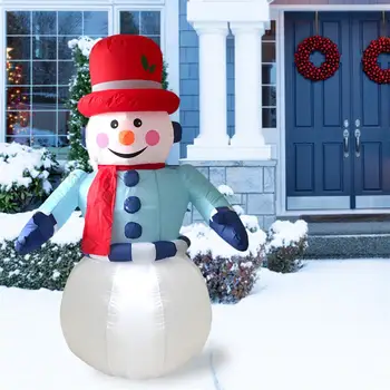 180CM Karácsonyi Felfújható Hóember Baba LED-es Éjszakai Fény, Felfújható Ábra Kerti Party, Karácsonyi Díszek MINKET EU Dugó egyesült KIRÁLYSÁG