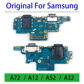 A Samsung A32 4G Eredeti USB Töltő Port Csatlakozó Dock Testület Flex Kábel Samsung A12 A32 A52 A72 Töltő Port Csatlakozás