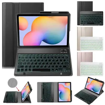 Fény Háttérvilágítású Billentyűzet tok Huawei MatePad T10 T10s 10.1 T5 T3 M5 M6 Matepad 10.4 Megtiszteltetés, V6-os Bluetooth Keyboard Cover Tablet 0