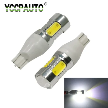 YCCPAUTO 2db T15 W16W LED Hátrameneti Lámpa Fehér High Power COB 7.5 W Autós LED Harmadik Fék Izzók Automatikus tartalék Világítás 12V