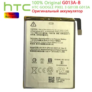 HTC Eredeti 2915mAh G013A-B Akkumulátor HTC GOOGLE PIXEL 3 G013B G013A Mobiltelefon Akkumulátorok