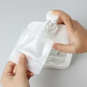 Átlátszó Üres utazótáska 30/50/100ml Műanyag Mini Újratölthető Tartály Üres Kozmetikai Konténerek Smink Üveg