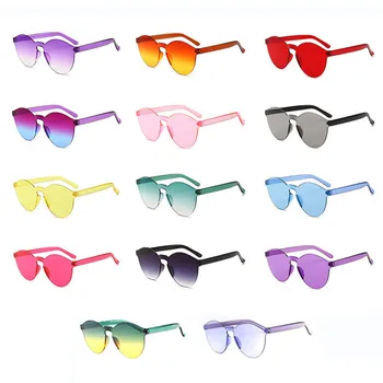 Forró Keret nélküli Napszemüveg, Női Divat, Kerek Óceán Candy Lencse Árnyalatok Női napszemüvegek Lányok Gafas De Sol UV400 3