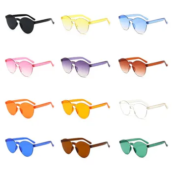 Forró Keret nélküli Napszemüveg, Női Divat, Kerek Óceán Candy Lencse Árnyalatok Női napszemüvegek Lányok Gafas De Sol UV400 5
