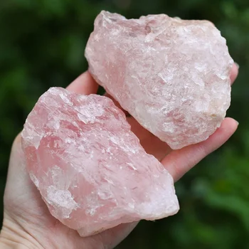 Minta természetes rózsaszín rózsa kvarc kristály durva kő 0
