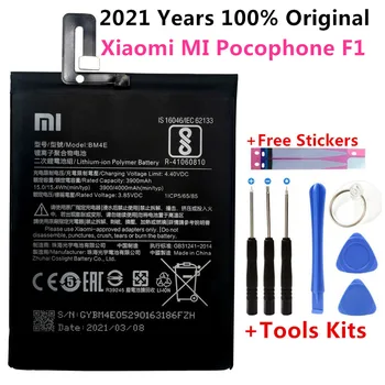 Eredeti Telefon Akkumulátor BM4E a Xiaomi Mi Pocophone Poco F1 3900mAh Csere Elemeket, Ingyenes Eszközök