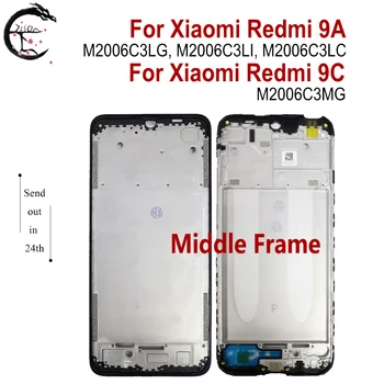 Redmi 9C M2006C3MG Középső Keret Xiaomi Redmi 9A Középső Keret M2006C3LG M2006C3LI M2006C3LC Telefon Felső keret Fedél Csere