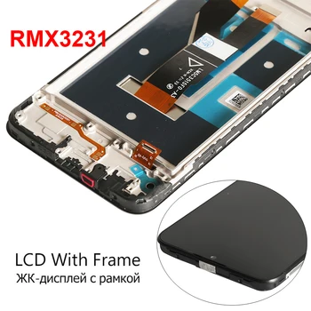 Eredeti Kijelző Realme C11 2021 RMX3231 LCD Kijelző érintőképernyő Keret Csere OPPO Realme C11 2021 Képernyő 5
