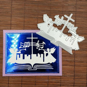 Fém Vágó Meghal Stencil Scrapbooking DIY Album Bélyegző Papír Kártya Dombornyomás Dekoráció 11.4x8.4cm/4.49x3.31in