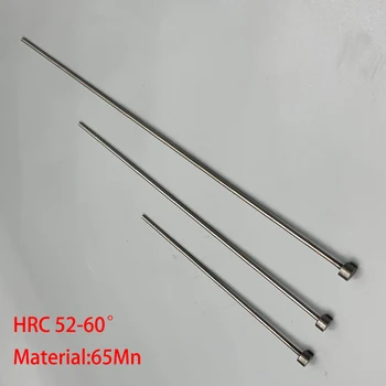 5mm OD 5*180mm 5x180mm 65Mn Meghalni Gyűszű HRC60 Kerek Tipp Műanyag Injekciós Penész Egyenes Lyukasztó Katapult Pin