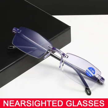 Divat Új Anti Kék Fény Olvasó Szemüveg Blokkolja a Keret nélküli Szemüvegek Anti-őszi Presbyopic Szemüveg Dioptria Dimond +1.0 +4.0