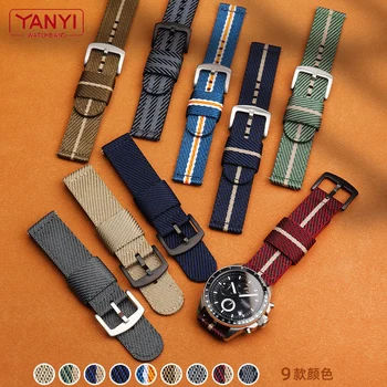Senior nylon watchband 18mm 19mm 20mm 21 22mm 23 mm 24 mm nato óraszíj gyorskioldó bar vízálló karkötő karóra zenekar