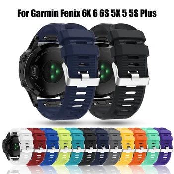 Szabadtéri Sport Szilikon csuklópánt Csere Karkötő gyorskioldó Watchband A Garmin Fenix 6X 6 6 Pro 5X 5 5S Plusz 3 3HR