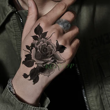 Vízálló Ideiglenes Tetoválás Matricák rózsa virág, növény, kezét, karját, Hamis Tatto Flash Tetoválás tetoválás tetoválás Lány Női Férfi gyerek