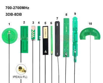 2db LTE a 4G 3G 2G GSM-NB-SOK antenna PCB belső Többirányú nagy nyereség IPEX U. FL SIM7100 SIM7600 SIM7000 EC21 EC25 UC20
