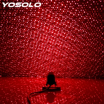 YOSOLO Autó Tetőre Fény Csillagos Vetítés Autó Csillagos Fények, DJ Zene, Hang Lámpa Spotlámpa Belső Módosítása, Dekoratív Fényt
