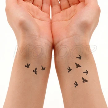 Vízálló Ideiglenes Tetoválás Matrica, madár, állat minta kis Tetoválás Matricák Flash Hamis Tetoválás lány, Férfi Női gyerek