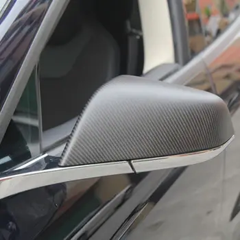 A Tesla Model 3 X Y S Auto Autó Visszapillantó Tükörben Fedezze Trim Szénszálas Stílus