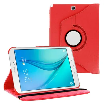 Ingyenes szállítás Samsung Galaxy Tab 9,7 T550 T555 PU bőr 360 Forgó Állvány Esetben fedezi A Galaxy Tab Egy 9,7 hüvelykes esetben capa 0