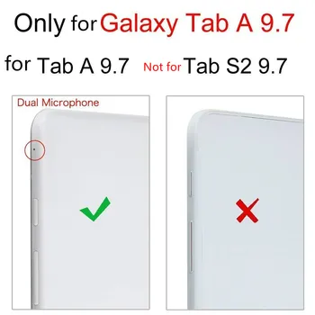 Ingyenes szállítás Samsung Galaxy Tab 9,7 T550 T555 PU bőr 360 Forgó Állvány Esetben fedezi A Galaxy Tab Egy 9,7 hüvelykes esetben capa 1