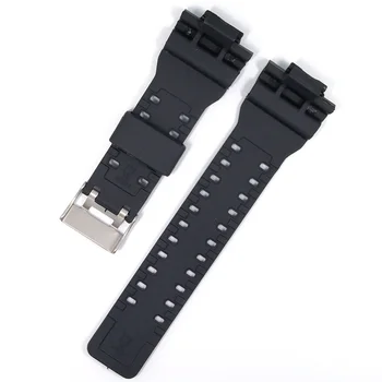 Fekete Vízálló Csere Watchbands Tartozékok Casio G-SHOCK GA110 GA100 GD120 GW8900 Magas Minőségű Szilikon gumiszalag