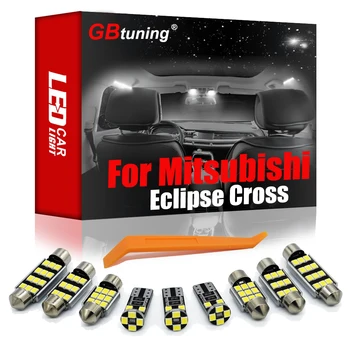 GBtuning Canbus LED 11PCS Mitsubishi Eclipse Kereszt 2017 2018 2019 2020 Autó Mennyezeti Térkép Lámpa Belső Kiegészítők Lámpa Készlet