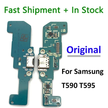 Eredeti USB hálózati Töltő Port Csatlakozó Tábla Flex Kábel Samsung Tab EGY SM-T590 T595 T597 placa de carga dock flex kábel