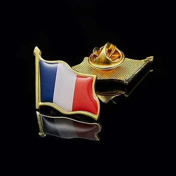 Francia Zászló Epoxi Kitűző Jelvény/Bross Franciaország Pár Probléma Rebublique Francaise
