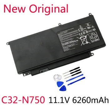 C32-N750 Új Laptop akkumulátor ASUS N750 N750J N750JK N750JV N750Y47JK-SL N750Y47JV-SL 6260mAh/69Wh
