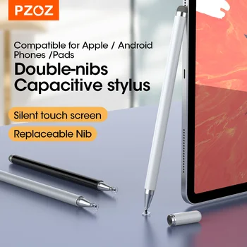 PZOZ Egyetemes 2 in 1 Stylus Toll iPhone, iPad, Samsung Xiaomi Mobil Telefon Képernyőn Érintse meg a Rajz Tabletta Kapacitív Stylus Pen