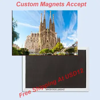 Turisztikai Mágnesek Otthon Dekor Matricák,Sagrada Familia Katedrális, Barcelona Mágnes 5709 Ajándéktárgyak, Ajándék Csepp Szállítási Fogadja El