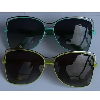 mix nagykereskedelmi 2018 felső eladási Divat napszemüveg Szüreti Nap szemüveg Női pillangó Gafas Oculos De Sol Feminino Nő, zöld