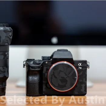 Fényképezőgép Bőr Őr Matrica Oltalmazó Árnyék Fekete Sony A7R4 7R VI. A9M2 alfa-9 II-Anti-semmiből Fólia Matrica Takarja