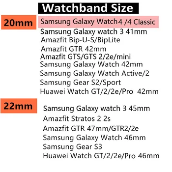 20mm/22mm zenekar Samsung Galaxy Óra 4/Klasszikus/3 45mm/46mm/42mm/aktív 2/Gear S3 Műanyag Karkötő Huawei óra GT 2 pro heveder 3
